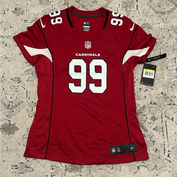Nike Authentic Arizona Cardinals J.J. Watt #99 NFL Red Jersey Women’s Sz Small - Picture 2 of 7